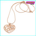 Collier de pendentif coeur cassé design personnalisé pour les bijoux d&#39;amis